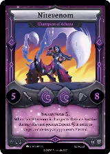 Nitevenom - Champion of Athena (SSH-068), Divine Champions: Snowshade — Elestrals card price
