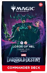 Marvel: Darkhold Destiny Commander Deck - Lords of Hel, Commander: Marvel: Darkhold Destiny — Magic sealed product price