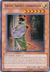 Enishi, Shien's Chancellor (Red) (DL12-EN009), Duelist League Promo — Yu-Gi-Oh! card price