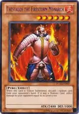 Thestalos the Firestorm Monarch (Purple) (DL12-EN007), Duelist League Promo — Yu-Gi-Oh! card price
