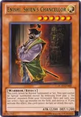 Enishi, Shien's Chancellor (Green) (DL12-EN009), Duelist League Promo — Yu-Gi-Oh! card price