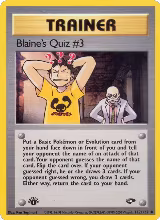 Blaine's Quiz #3 (112/132) — card price