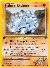 Blaine's Rhyhorn (065/132) — card price