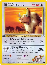 Blaine's Tauros (064/132) — card price