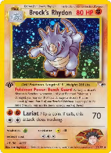 Brock's Rhydon (002/132), Gym Heroes — Pokémon card price