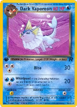 Dark Vaporeon (45/82), Team Rocket — Pokémon card price