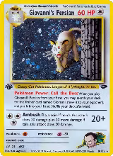 Giovanni's Persian (008/132), Gym Challenge — Pokémon card price