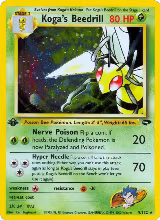 Koga's Beedrill (009/132), Gym Challenge — Pokémon card price