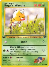 Koga's Weedle (082/132) — card price