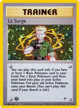 Lt. Surge (17) (017/132), Gym Heroes — Pokémon card price