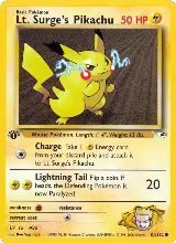 Lt. Surge's Pikachu (081/132), Gym Heroes — Pokémon card price