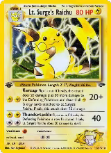 Lt. Surge's Raichu (011/132) — card price