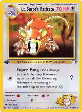 Lt. Surge's Raticate (051/132) — card price