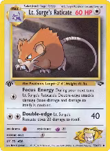 Lt. Surge's Raticate (053/132) — card price