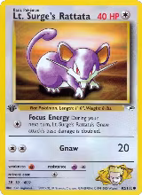 Lt. Surge's Rattata (082/132) — card price