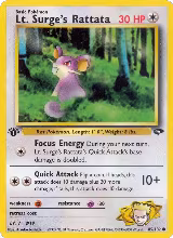 Lt. Surge's Rattata (085/132) — card price