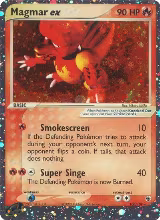 Magmar ex (100/109), EX Ruby and Sapphire — Pokémon card price