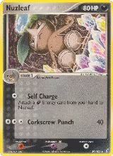 Nuzleaf (39/100), EX Crystal Guardians — Pokémon card price