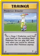 Pokemon Breeder (102/110) — card price