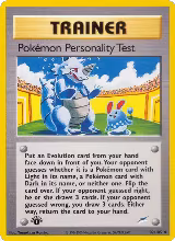 Pokemon Personality Test (102/105) — card price
