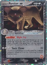 Rocket's Persian ex (116/115), EX Unseen Forces — Pokémon card price