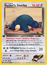 Rocket's Snorlax (033/132), Gym Heroes — Pokémon card price