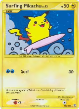 Surfing Pikachu (114/111), Rising Rivals — Pokémon card price