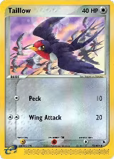 Taillow (72/109), EX Ruby and Sapphire — Pokémon card price