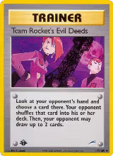 Team Rocket's Evil Deeds (103/105) — card price