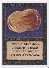 Warp Artifact, Unlimited Edition — Magic card price