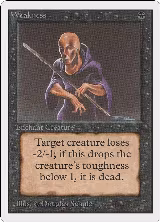 Weakness — card price