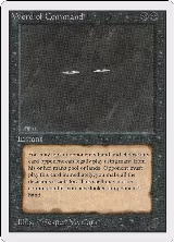 Word of Command, Unlimited Edition — Magic card price