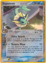 Vaporeon (Delta Species) (18/113), EX Delta Species — Pokémon card price