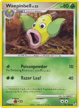 Weepinbell (127/146), Legends Awakened — Pokémon card price