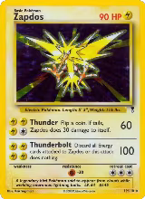 Zapdos (019/110), Legendary Collection — Pokémon card price