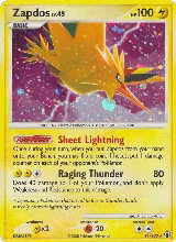 Zapdos (14/100), Majestic Dawn — Pokémon card price