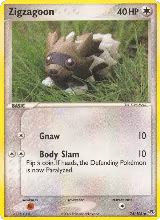 Zigzagoon (74/106) — card price