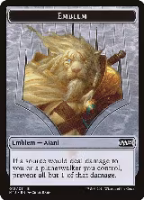 Emblem - Ajani Steadfast (13) — card price