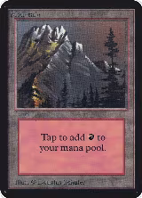 Mountain (A), Alpha Edition — Magic card price