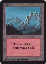 Mountain (B), Alpha Edition — Magic card price