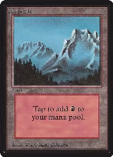 Mountain (B), Beta Edition — Magic card price