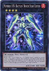Number 105: Battlin' Boxer Star Cestus (MP14-EN028) — card price