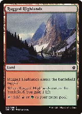 Rugged Highlands (240), Khans of Tarkir — Magic card price