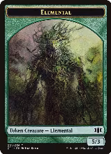 Elemental // Beast (019) Double-Sided Token (21 // 19) — card price