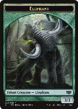 Elephant // Elf Warrior Double-Sided Token (22 // 24) — card price