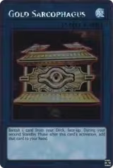 Gold Sarcophagus (NKRT-EN041), Noble Knights of the Round Table Box Set — Yu-Gi-Oh! card price