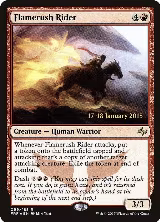 Flamerush Rider (99), Prerelease Cards — Magic card price