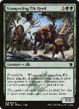 Stampeding Elk Herd (208) — card price
