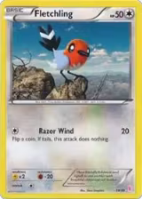 Fletchling (#19) (19/30), XY Trainer Kit: Sylveon & Noivern — Pokémon card price