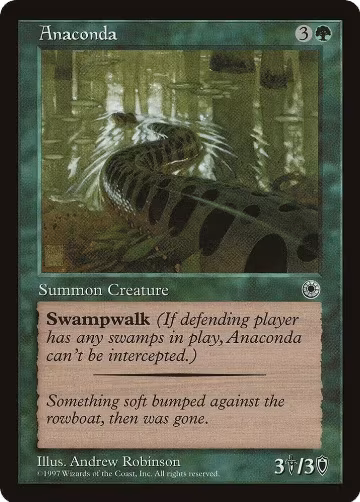 Anaconda (Flavor Text), Portal — Magic card price